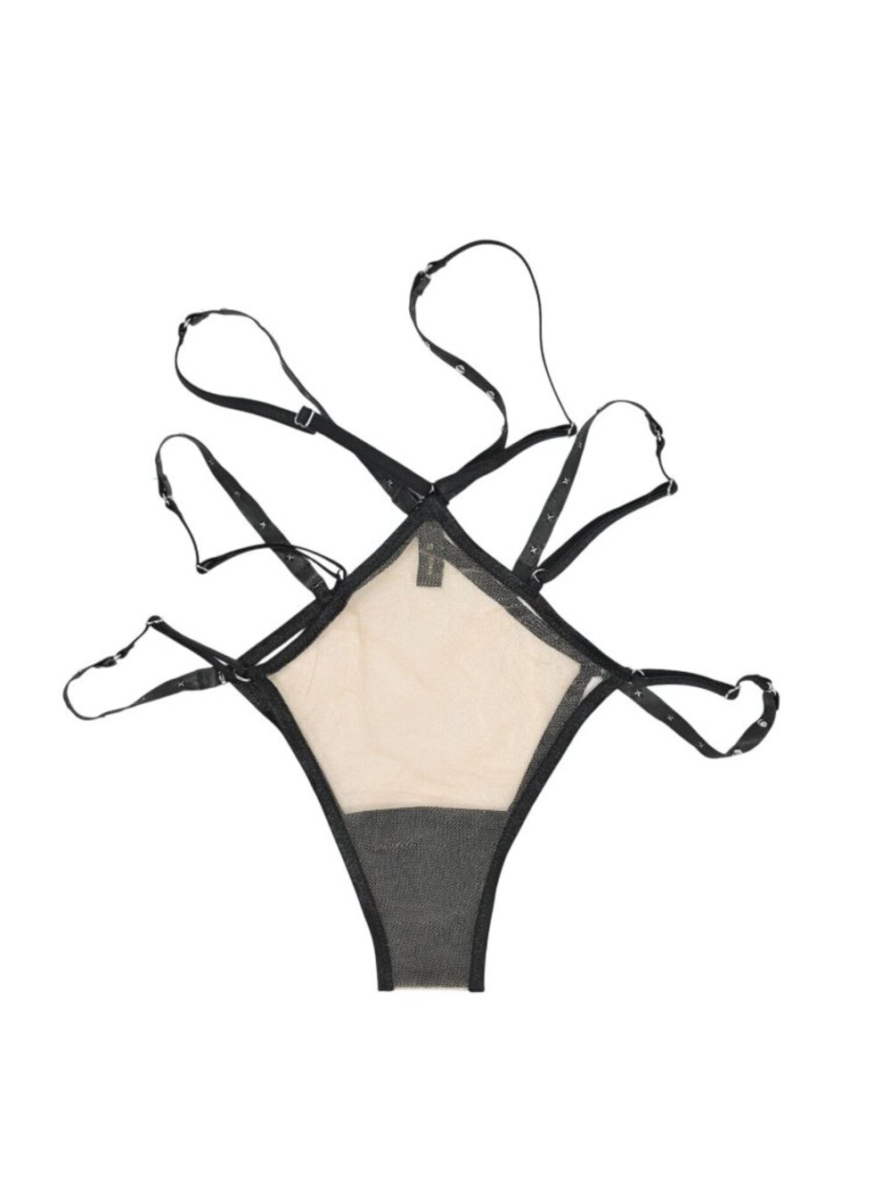 God Save Queens Strappy Panty in Black